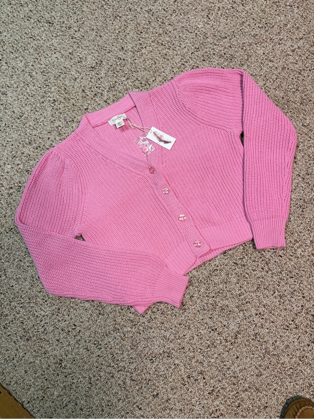 Jessica Simpson Cropped Knit Cardigan